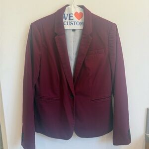 Women's Banana Republic Burgundy Blazer